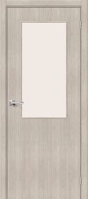 Межкомнатная Дверь с Экошпоном Bravo Браво-7 Cappuccino Melinga / Magic Fog 600x2000мм (Полотно+Коробка+5 Наличников) / Браво.