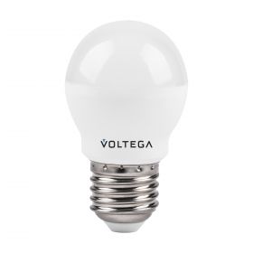 Лампа Светодиодная Voltega Globe E27 10W 2800K 8455 Белая, Пластик / Вольтега.