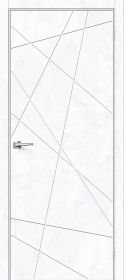 Межкомнатная Дверь с Экошпоном Bravo Граффити-5.Д Snow Art 700x2000мм (Полотно 1шт) / Браво.