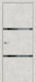 Межкомнатная Дверь с Экошпоном Bravo Браво-2.55 Look Art / Mirox Grey 800x2000мм (Полотно+Коробка+5 Наличников) / Браво.