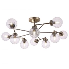 Люстра на Штанге Freya Daisy FR5041PL-10BS Золото, Металл / Фрея.