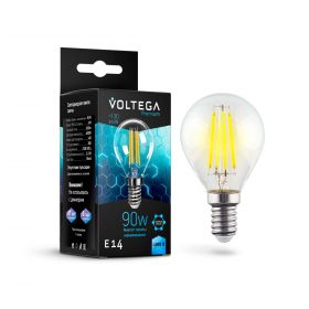Лампа Филаментная Voltega Globe E14 9W 4000K Graphene 7137 Прозрачная, Стекло / Вольтега.