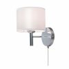 Бра с Белым Абажуром и Выключателем Citilux Аврора CL463310 / Ситилюкс.