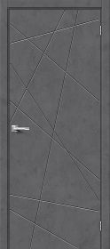 Межкомнатная Дверь с Экошпоном Bravo Граффити-5.Д Slate Art 600x2000мм (Полотно+Коробка+5 Наличников) / Браво.