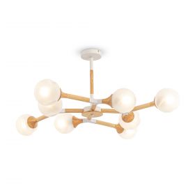 Люстра на Штанге Freya Amy FR5105CL-08W Белый, Металл / Фрея.