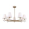 Люстра на Штанге Freya Pietra FR5371CL-07BS Золото, Белый.