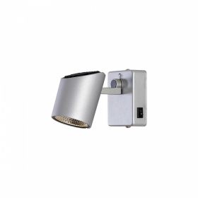 Спот с Выключателем Citilux Дубль-2 CL556611 LED Серебристый / Ситилюкс.