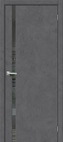 Межкомнатная Дверь с Экошпоном Bravo Браво-1.55 Slate Art / Mirox Grey 800x2000мм (Полотно 1шт) / Браво.