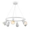 Люстра Подвесная Freya Roslyn FR4003PL-06W Белый, Металл / Фрея.