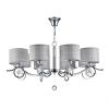 Люстра Подвесная Freya Bertrand FR5906-PL-08-CH Серый, Металл / Фрея.