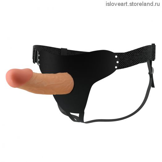 Страпон полый без вибрации, регулируемые ремешки