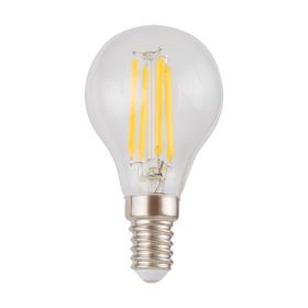 Лампа Филаментная Диммируемая Voltega Globe dim E14 5W 4000K 8465 Прозрачная, Стекло / Вольтега.