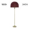 Торшер с Красным Абажуром Citilux Базель CL407933 Бронза / Ситилюкс.