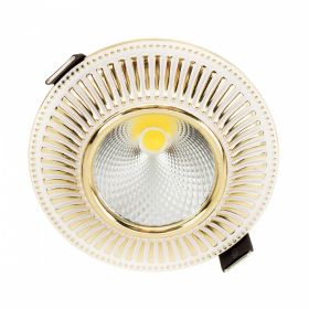 Светильник Встраиваемый с Диммером Citilux Дзета CLD042W2 LED Белый, Золото / Ситилюкс.