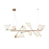 Люстра Freya Flaty FR5374PL-10BS Латунь, Белый.