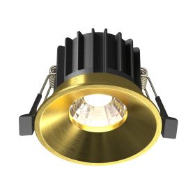 Светильник Встраиваемый Maytoni Round DL058-12W3K-TRS-BS Латунь.