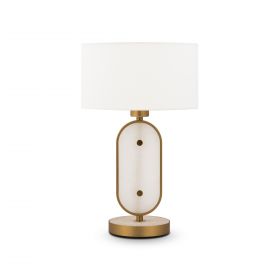 Лампа Настольная Maytoni Marmo MOD099TL-01G Золото, Белый.