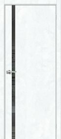 Межкомнатная Дверь с Экошпоном Bravo Браво-1.55 Snow Art / Mirox Grey 700x2000мм (Полотно+Коробка+5 Наличников) / Браво.
