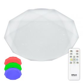 Люстра Светодиодная с Пультом Citilux Астрон CL733900G RGB Белый / Ситилюкс.