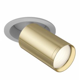 Встраиваемый Светильник Maytoni Technical FOCUS S C048CL-1WG Белый с Золотом, Алюминий.