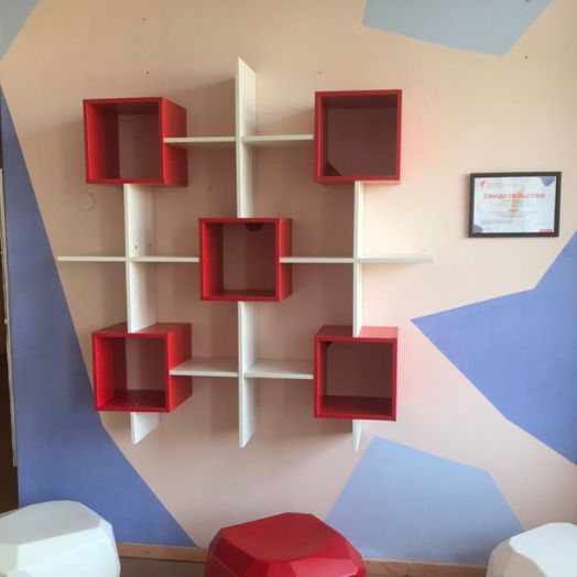 ДЗ-СТТР-16 Стеллаж настенный Точка роста (1400х300х1400 мм)