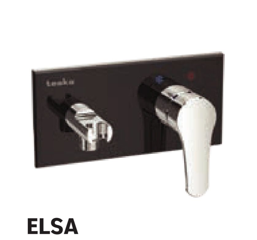 TESKA | BTK 6402 Elsa Panel-Siyah Camlı