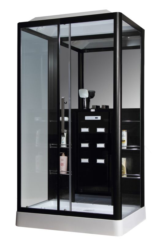 Душевая кабина Loranto Selak CS 127-3A L 90х120 черная CS00035775