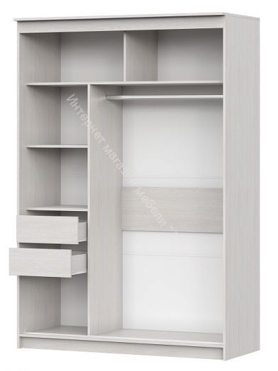 Шкаф-купе №19 (1,5 м) Инфинити Серия 3 Ясень Анкор Светлый