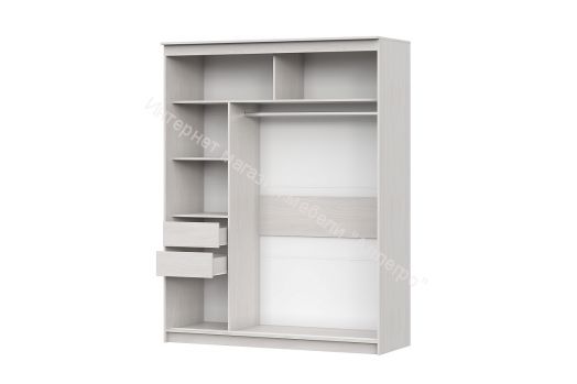 Шкаф-купе №19 (1,7 м) Серия 3 Ясень Анкор Светлый