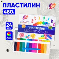 Пластилин 24 цвета 480 г "Классика"