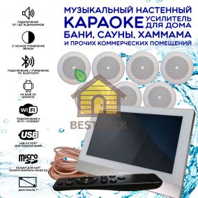 Комплект домашней акустической системы с караоке-усилителем Steam & Water SOUND 7 Standart