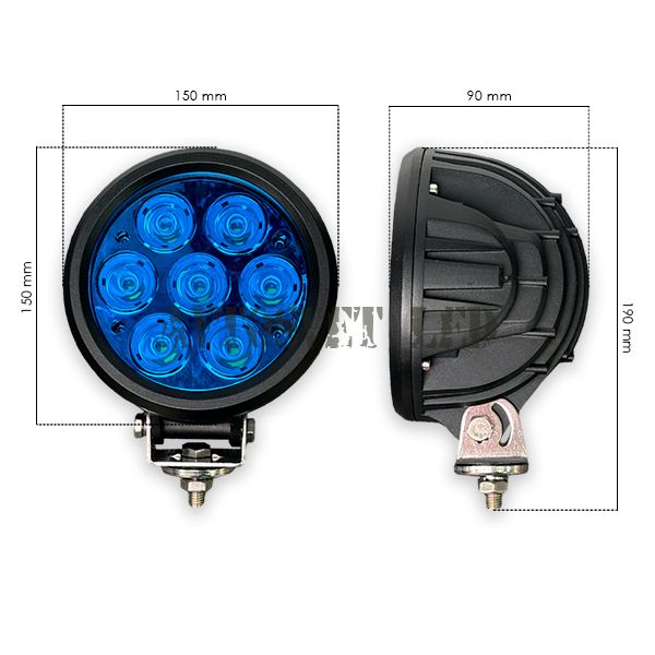 Светодиодная фара AS7B-70W SPOT Blue дальнего света