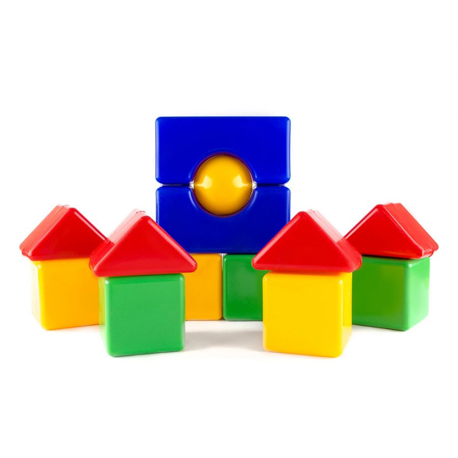 Набор кубиков "Большая стройка" (кубик 10х10 см)