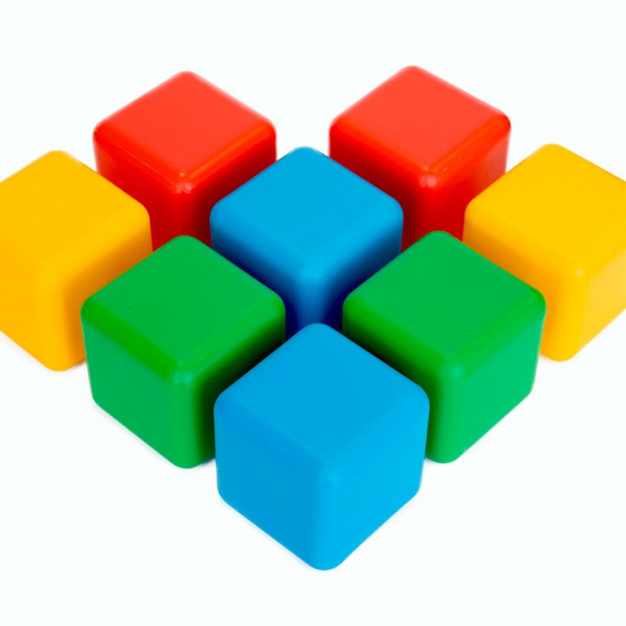 Набор кубиков Кнопа (8 шт) (кубик 7х7 см)