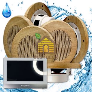 Комплект домашней акустической системы с караоке-усилителем Steam & Water SOUND SAUNA R6