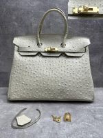 Сумка HERMES Birkin страус 35 см золото