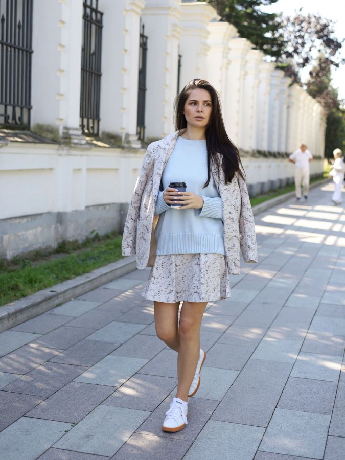 Юбка в складку Сухоцветы