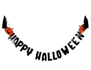 1505-2206 Гирл-бук Happy Halloween тассел черн 3м