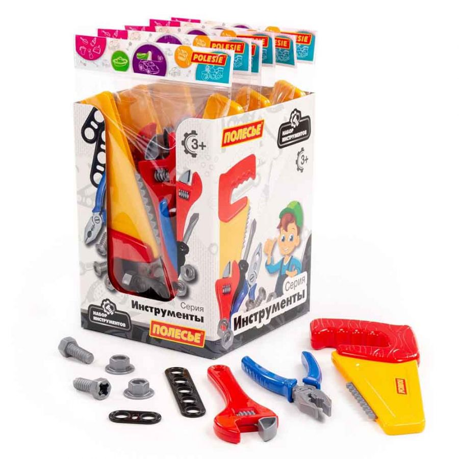 Набор инструментов №38 (9 элементов) (продается дисплеем 12 наборов)