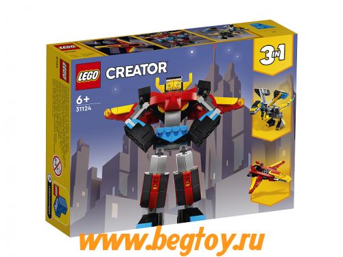 Конструктор Lego CREATOR 3/1 31124 супер робот