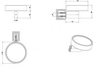 Gessi Riflessi Мыльница 37301 схема 2