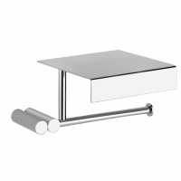 Держатель для туалетной бумаги Gessi Riflessi с полочкой для телефона 37349 схема 1