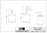 Gessi Goccia Диспенсер для жидкого мыла 38037 схема 2