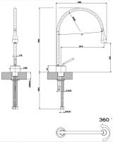 Gessi Goccia смеситель для раковины 33602 схема 7