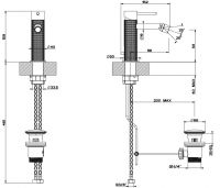 Gessi Meccanica смеситель для биде 54207 схема 2