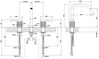 Gessi Intreccio смеситель для раковины 54112 схема 6