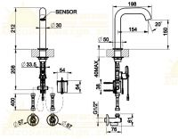 Смеситель для раковины Gessi Meccanica 54281 схема 2