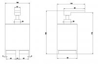 Gessi Rettangolo Диспенсер для жидкого мыла 20838 схема 10