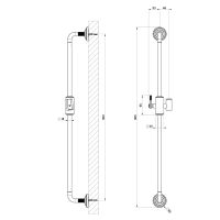 Штанга для душа Gessi Venti20 65145 схема 2