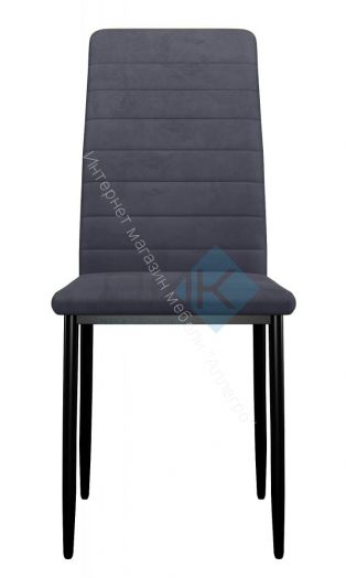 Стул DikLine ТЕКС каркас черный/ткань микровелюр B28 ANTRACITE